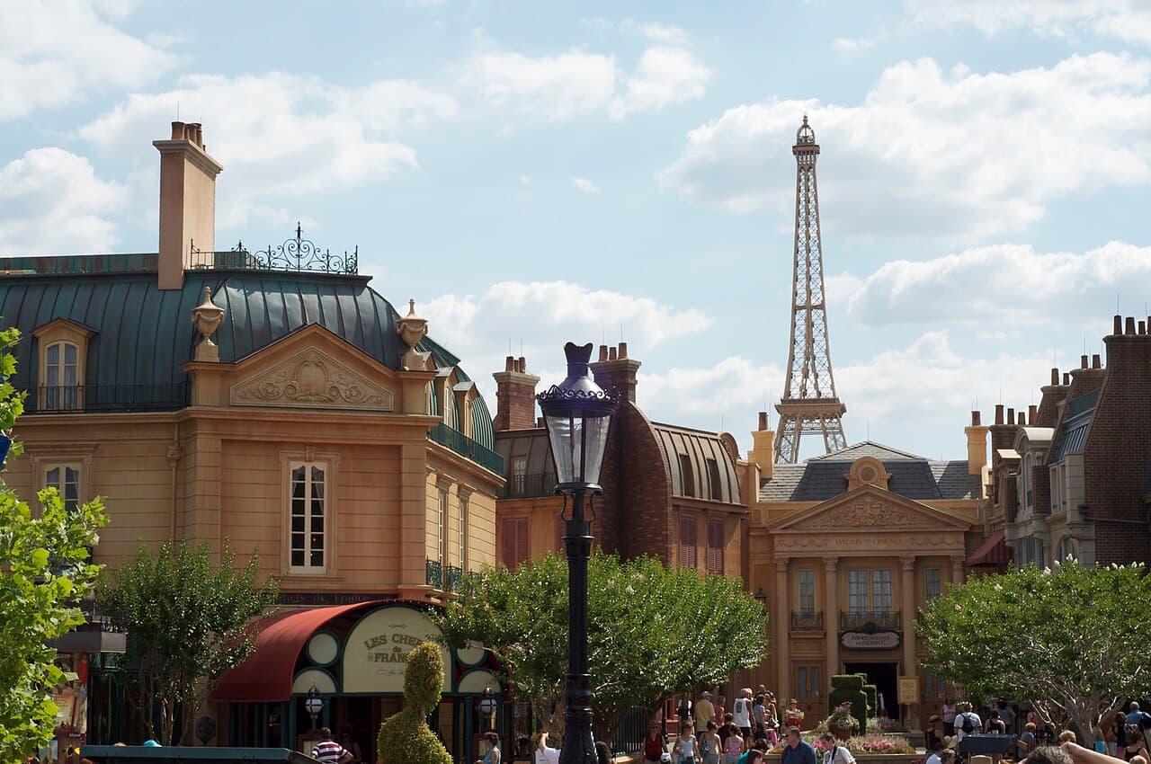 The France Pavilion at EPCOT, home of the Beauty and the Beast Sing-Along