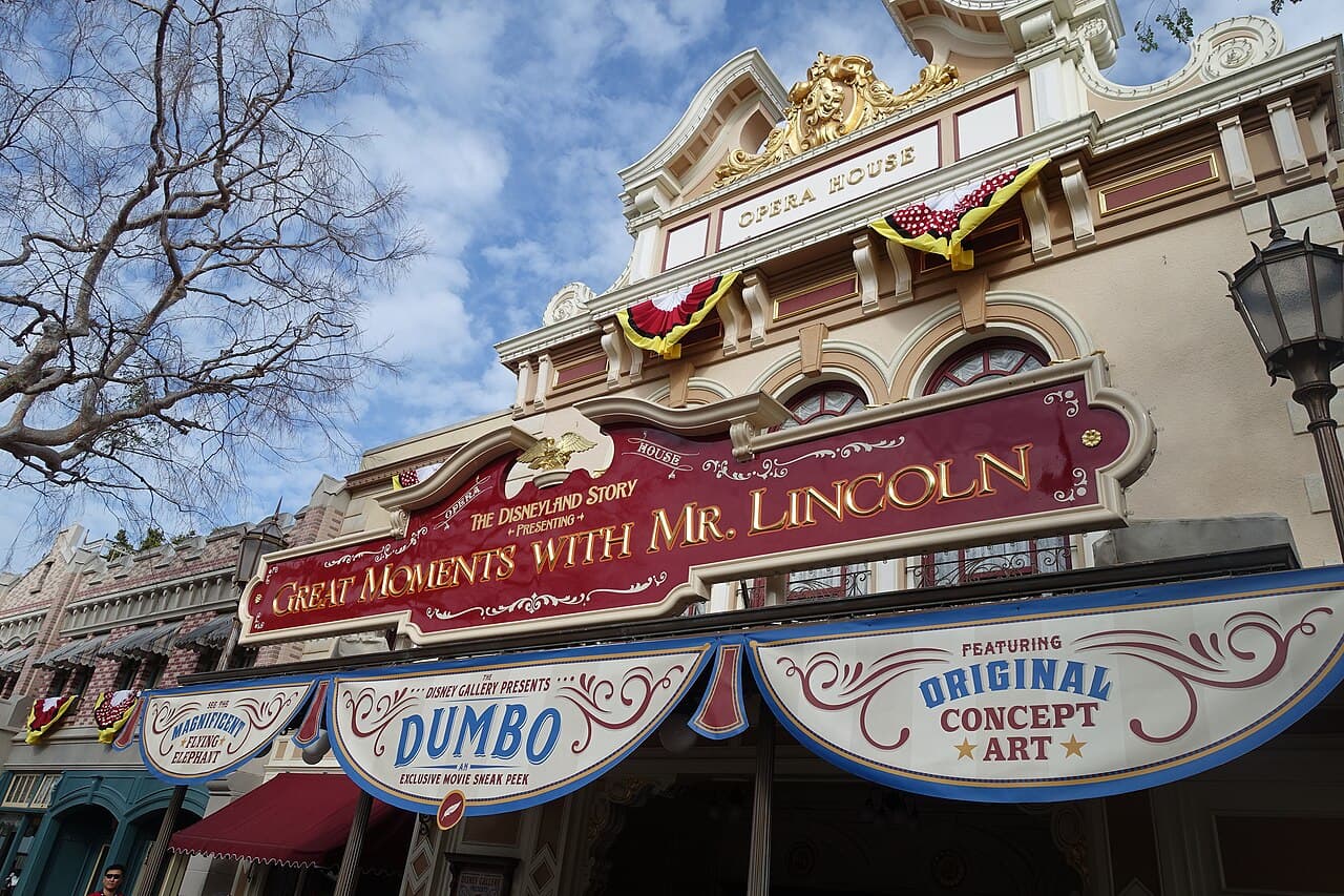 The Main Street Opera House at Disneyland