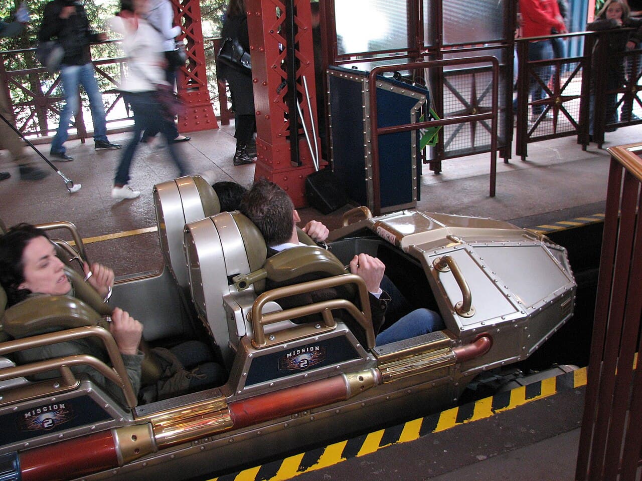 Star Wars Hyperspace Mountain coaster car at Disneyland Paris