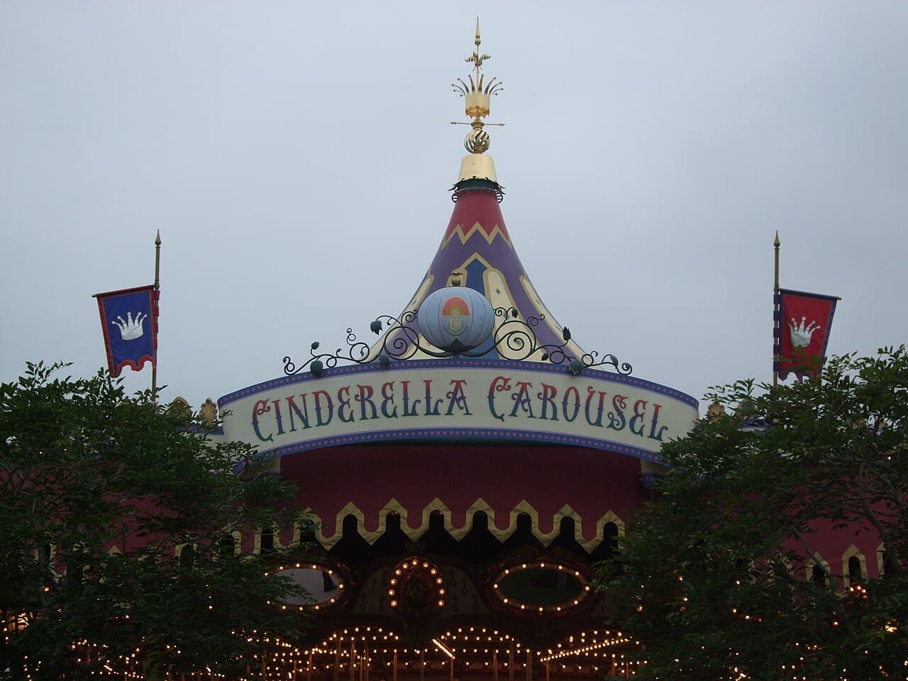Cinderella Carousel at Hong Kong Disneyland