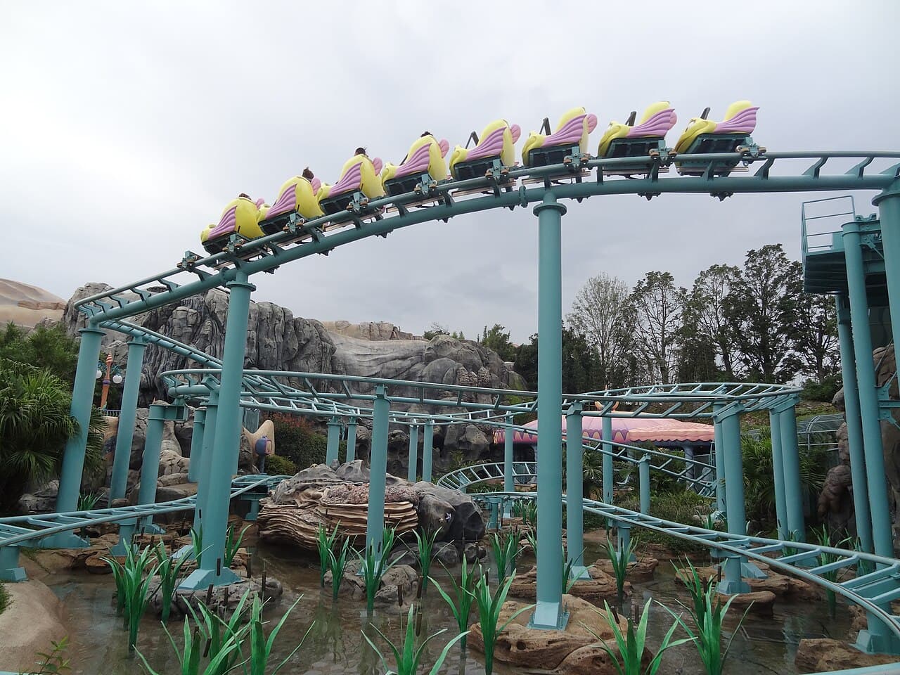 Flounder's Flying Fish Coaster at Tokyo DisneySea