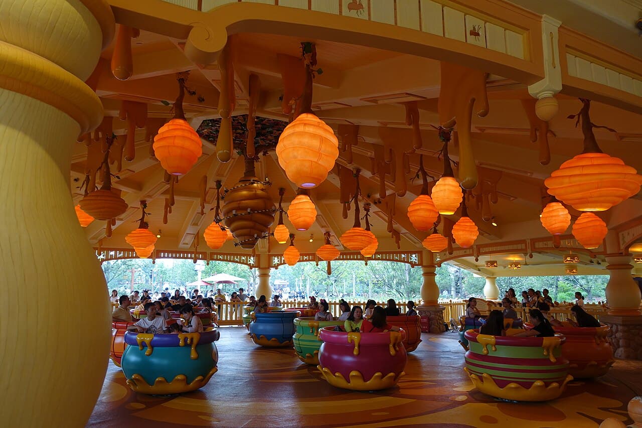 Hunny Pot Spin at Shanghai Disneyland